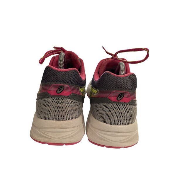Asics t5f9n Women Size 8.5 Gray Yellow Pink Gel-Contend 3 Running sneaker Shoes - Picture 4 of 8